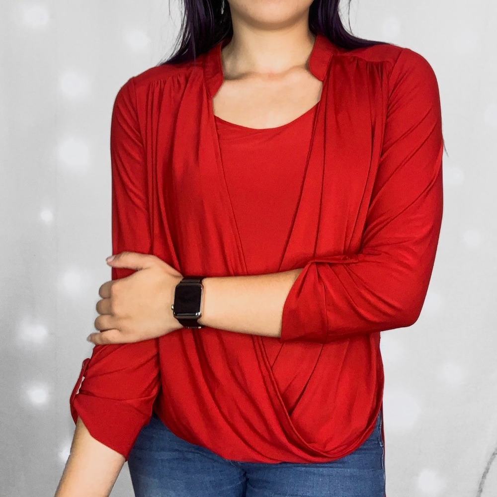 Athena Marie Red Blouse
